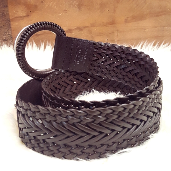CHICO'S Brown Woven Leather Belt - Picture 3 of 7